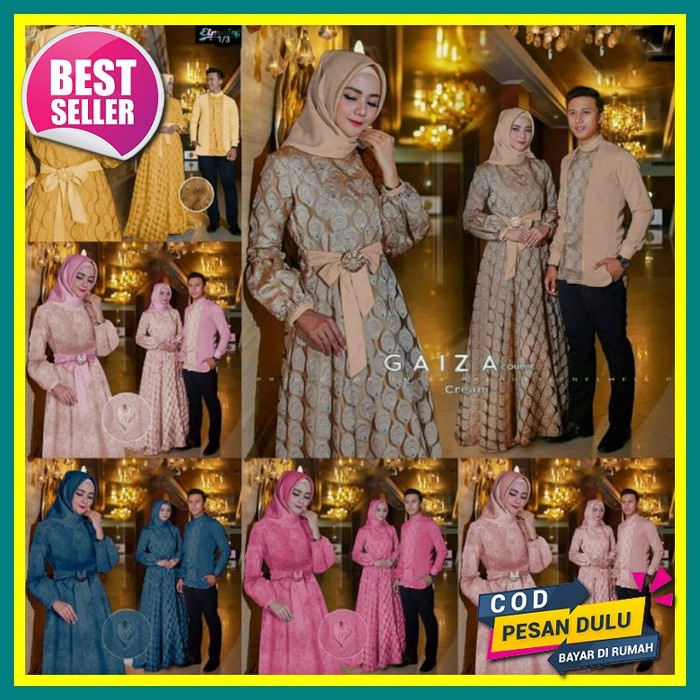 Baju Couple Kapel Pasangan Maxi Dress Kemeja Pasangan Keluarga Pria Wanita Suami Istri Simple Polos 