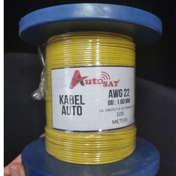 Kabel auto serabut 1x12 AWG 22 Autosat 100 meter tembaga murni