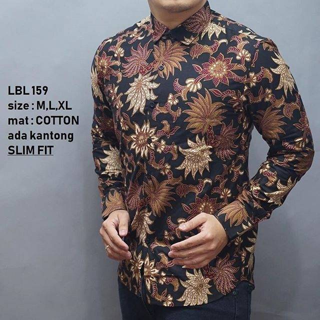 BATIK NEW EDISION KEMEJA PRIA SLIMFIT LBL159