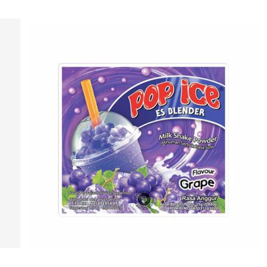 

Pop Ice Rasa Anggur Renceng (Isi 10 sachet)