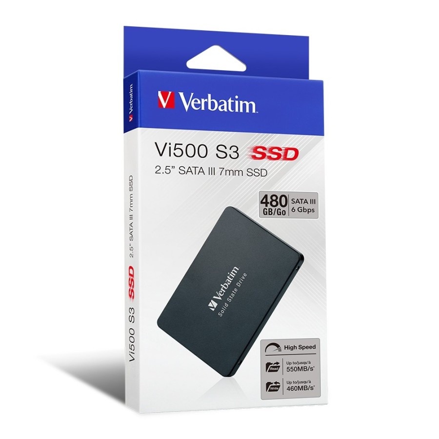 SSD Internal VERBATIM SATA III 480GB Vi500 S3 2.5- VERBATIM 480GB