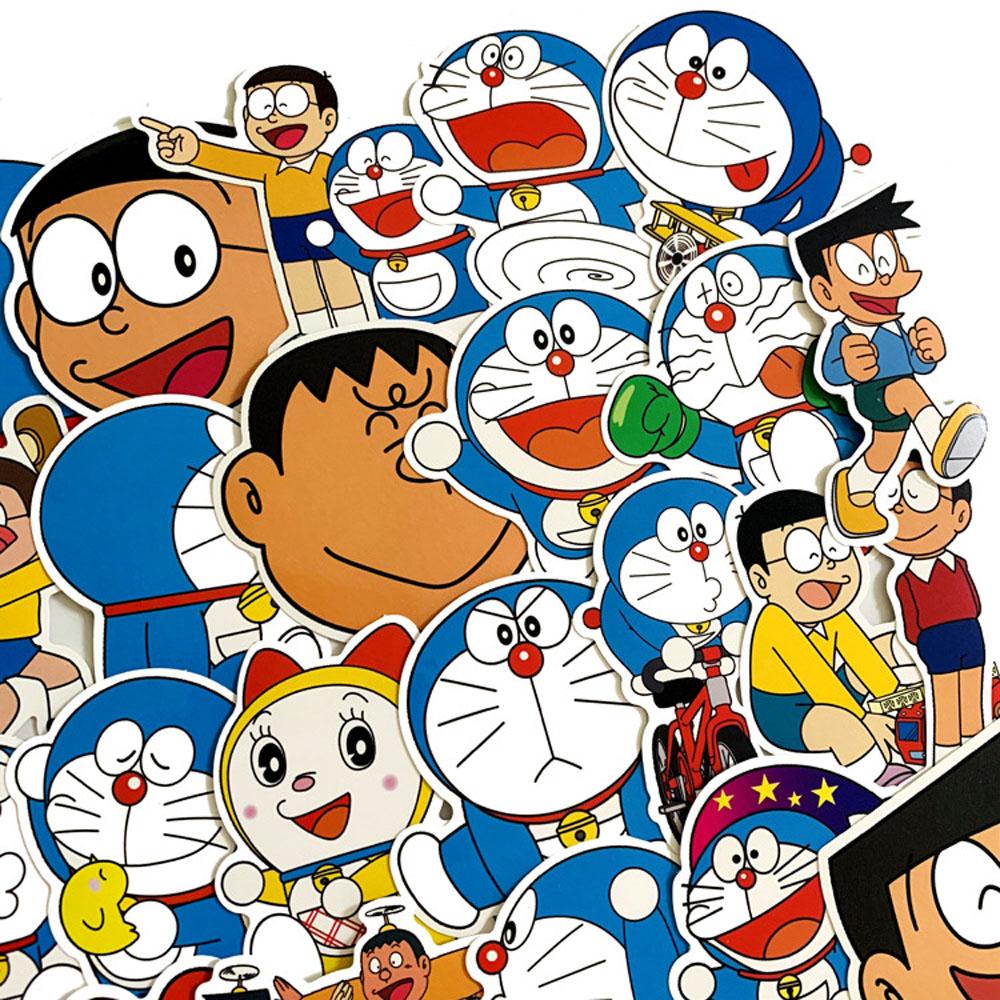 [Elegan] Stiker Doraemon 60Pcs/pack Kawaii Planner Journal Diary Album Sticker