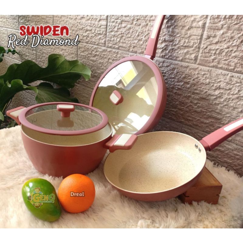 SWIDEN RED DIAMOND COOKWARE SET