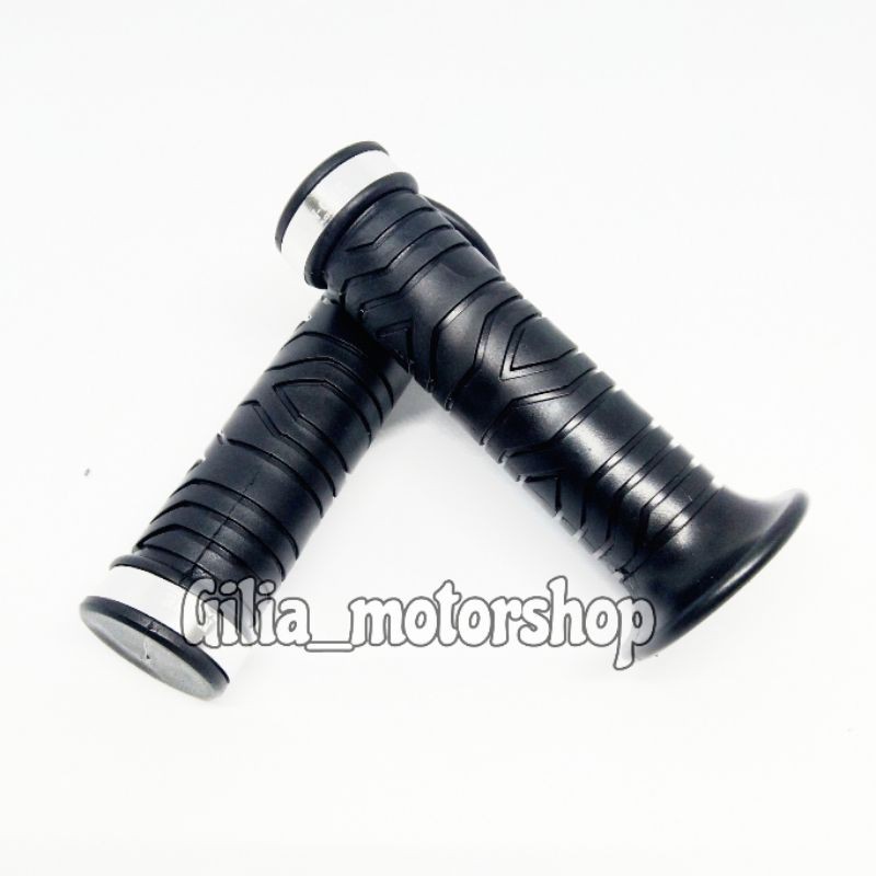 HANDGRIP MOTOR KARET HITAM UNIVERSAL HANDFAT GRIP KARET HITAM MEREK  VN-ONE UNIVERSAL