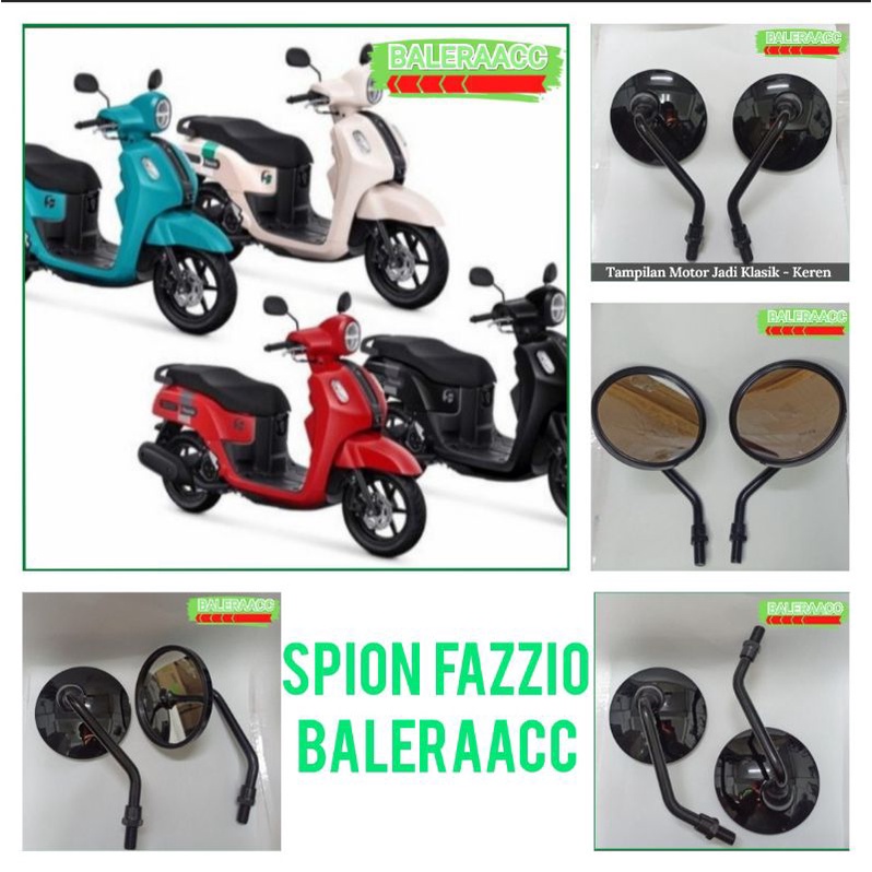 Spion FAZZIO Retro Bulat Clasic Kualitas Premium