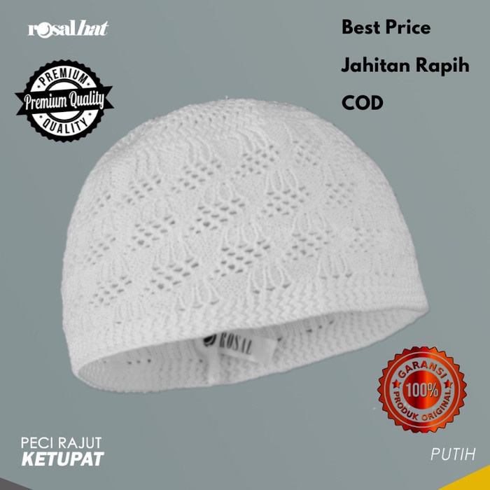 Peci Rajut / Peci Rajut Tebal / Peci Haji / Peci Rajut Yaman Polos Cod