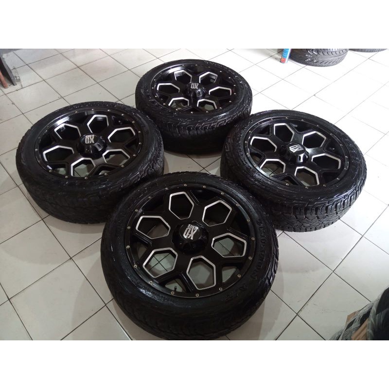 velg second Racing XD SERIES Ring 20 pcd 6x139 lebar 9 ET 18 ban accelera omikron A/T 265 50 R20 Paj