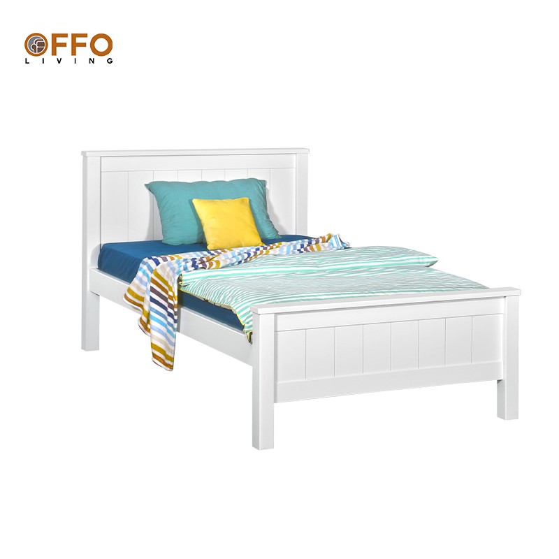 Offo Living - Ranjang Kasur Single Full Panel White