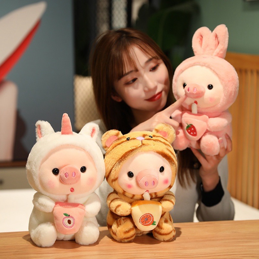 Mainan Boneka Plush Kelinci / Babi Kartun 25CM Untuk Anak