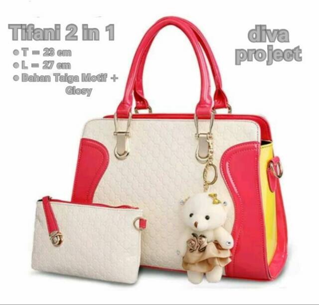 fashion tifani 2in1 free boneka/fashion wanita/tas murah