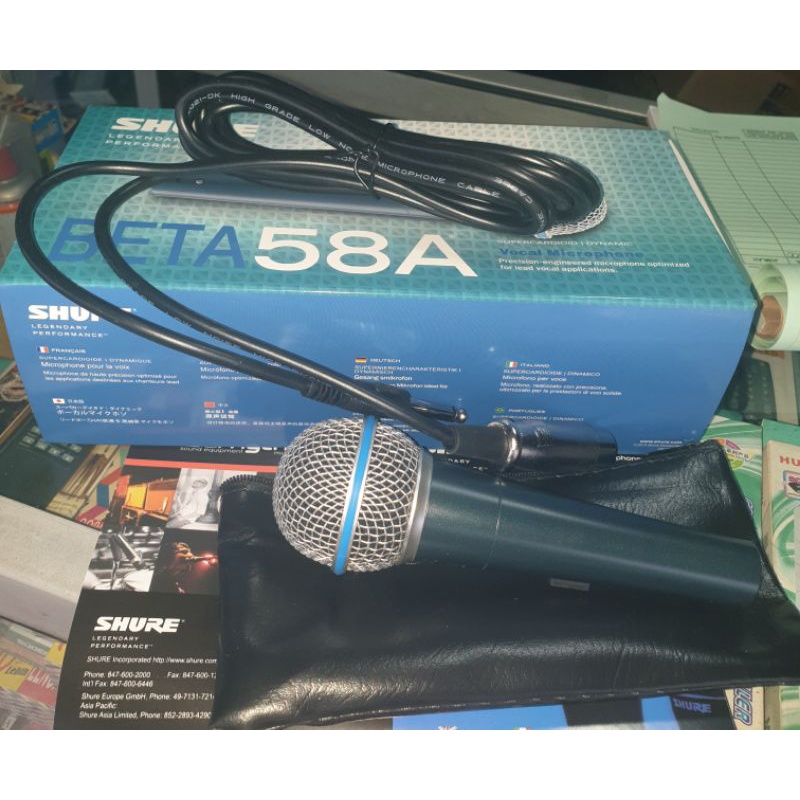 mic kabel shure beta 58a beta58a beta 58 a grade a original