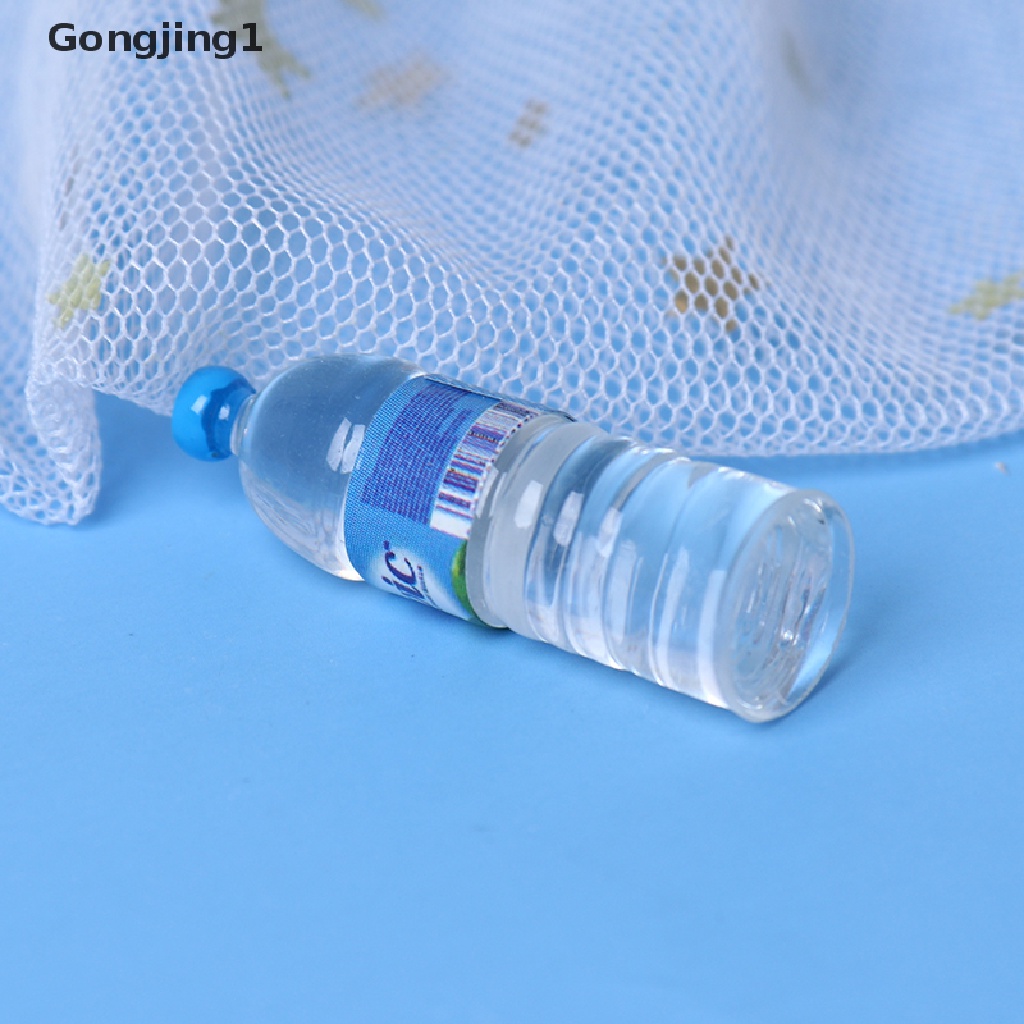 Gongjing1 10pcs Miniatur Botol Minum Mineral Skala 1: 12 Untuk Aksesoris Rumah Boneka