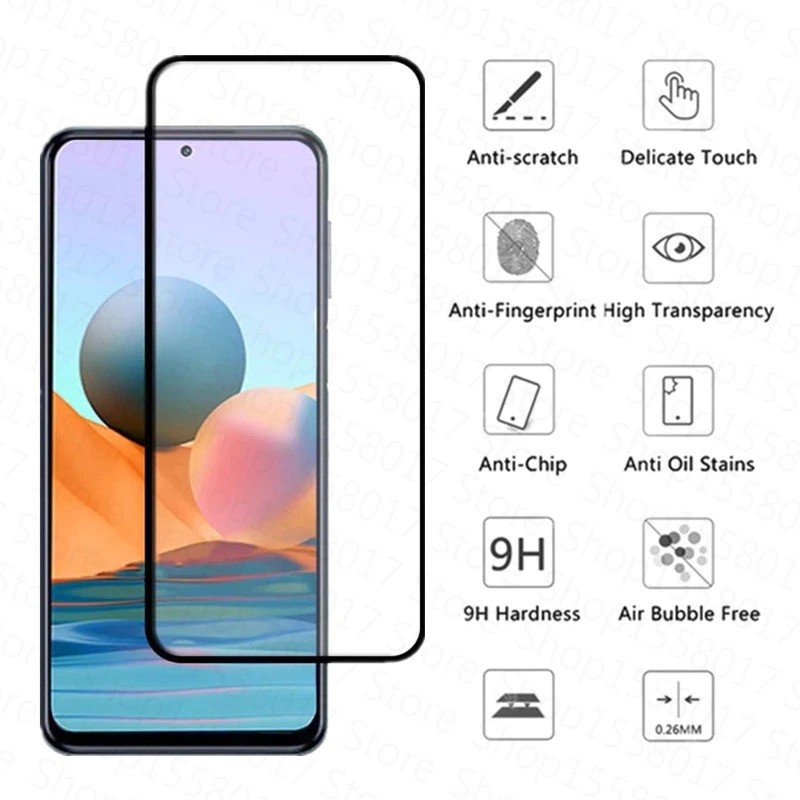 PROMO Tempered Glass XIAOMI REDMI Note 10 Pro &amp; Note 10 5G NEW TG Layar FULL COVER Anti Gores Kaca