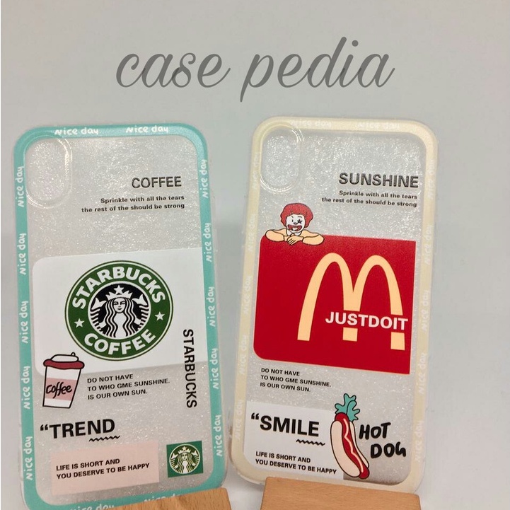 Soft Case OPPO A3s A5s A5 A7 A12 A5 A9 2020 A1k A37 A37F A39 A57 A59 A71 A73 A79 A83 NEO 9 10 Silikon Casing Starbucks McDonald's