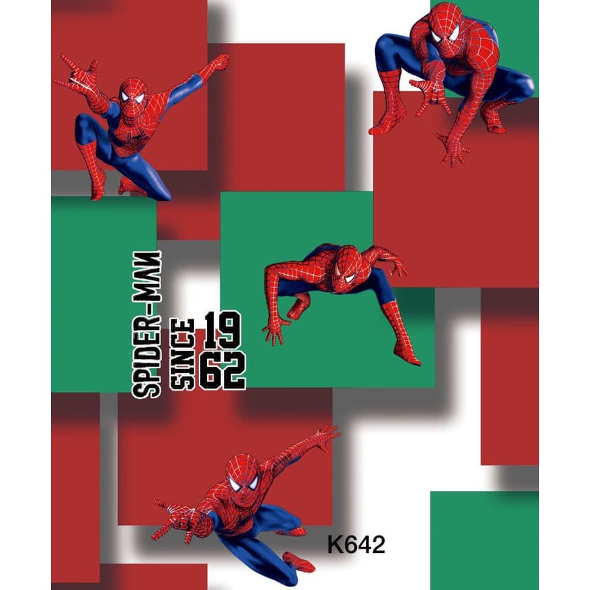 Wallpaper Dinding Anak Spiderman Color Fun 3d Berkualitas