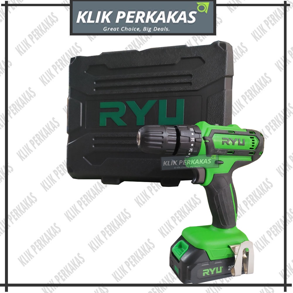 RYU Cordless Impact Drill Ryu RCI20V / RCI 20V Mesin Bor Baterai RYU