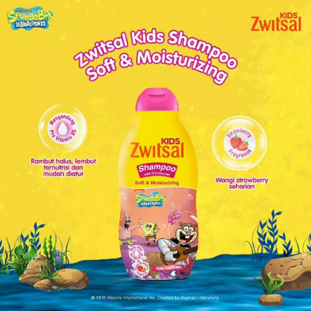 ZWITSAL KIDS Shampoo Soft &amp; Moisturizing Pink 180ml