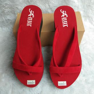 ANUR-SANDAL WANITA WEDGES SPON TERBARU CAPIT PALANG TINGGI 6 CM