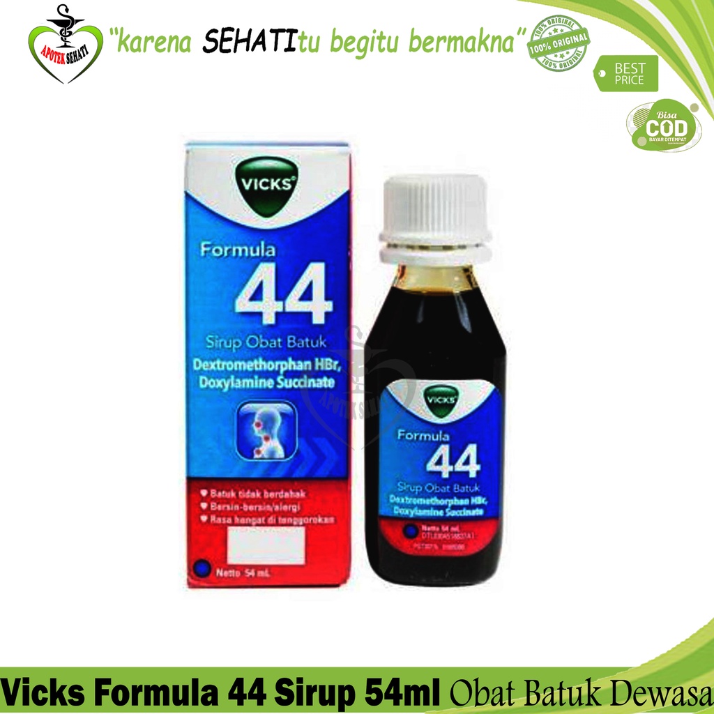 Best Seller!! Vicks Formula 44 Dewasa 54ml Murah