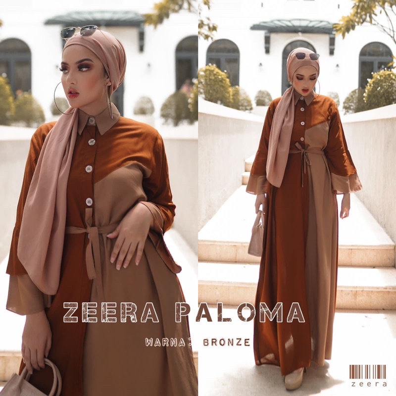 Daster Arab ZEERA PALOMA Dress Rayon Mewah kekinian