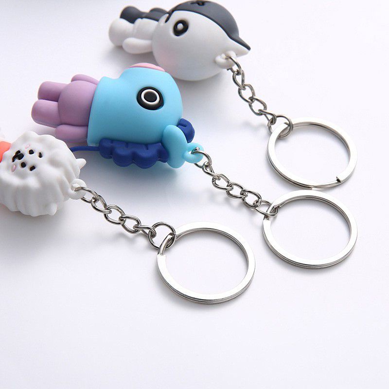 Gantungan Kunci  BT21 3D KPOP Lucu Keychain, Chrismast, Rock dll