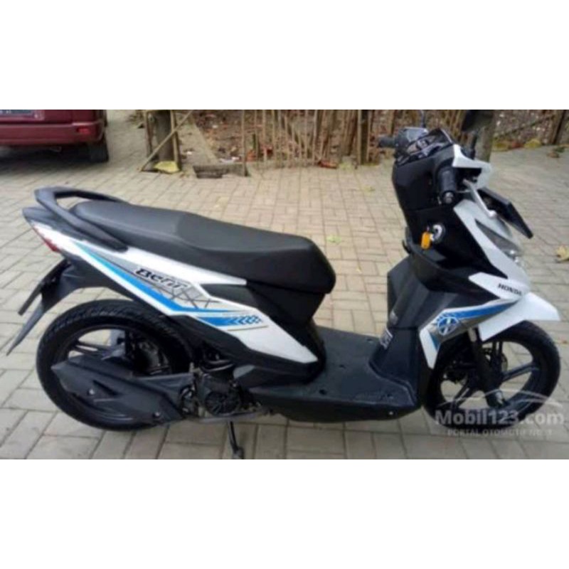 Stiker list honda beat fi esp 2016 2017 putih lis biru