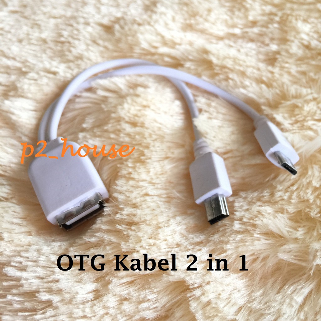 Jual Kabel Otg In Konektor Micro Usb Dan Mini Usb Pin Shopee Indonesia