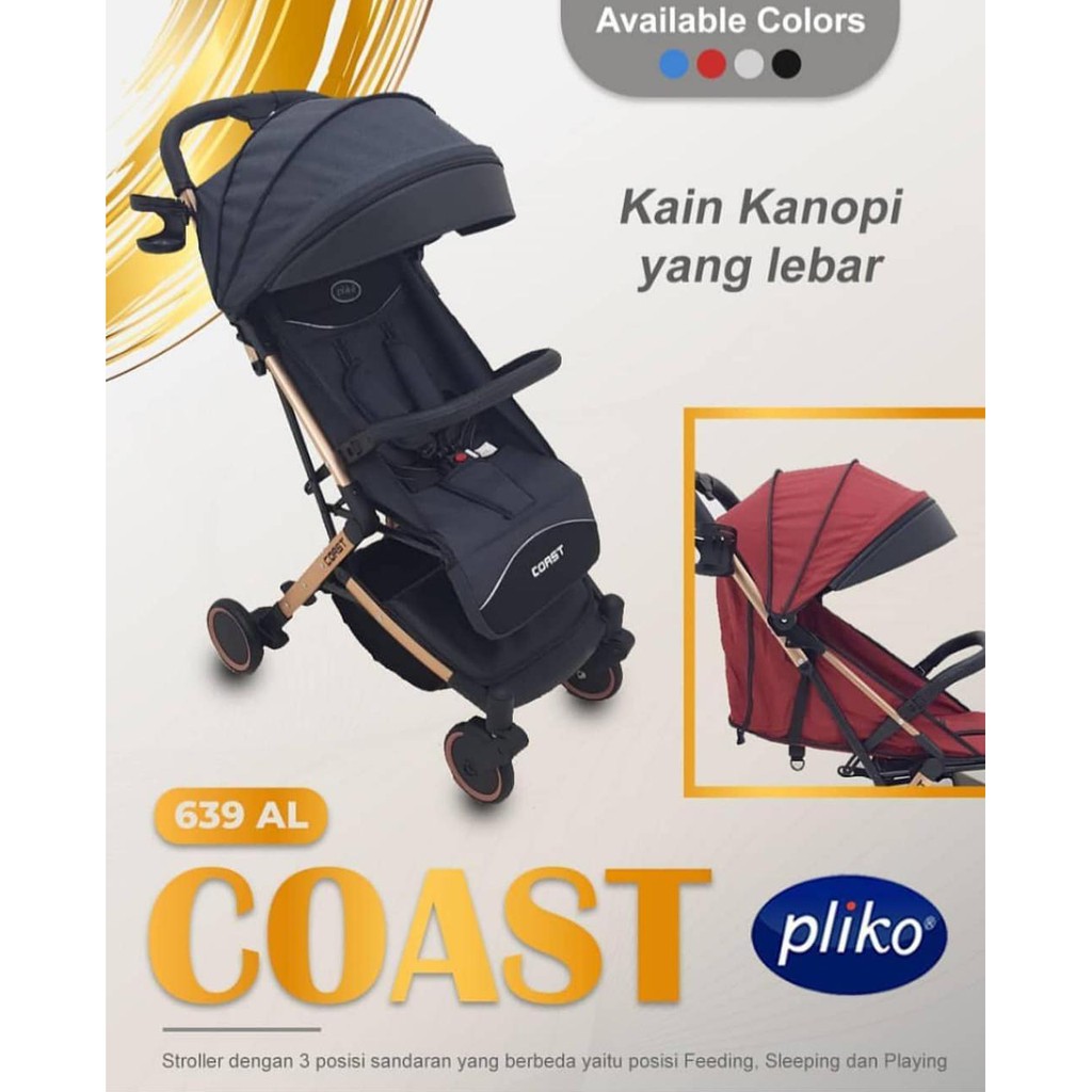 Stroller Pliko Coast 639 AL Kereta  Bayi Pliko 639AL 