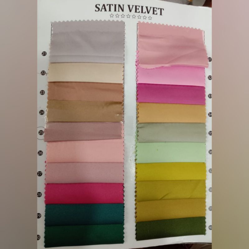 Kain Satin Velvet Premium by roberto cavali / Satin Velvet Harga Per 1 Roll