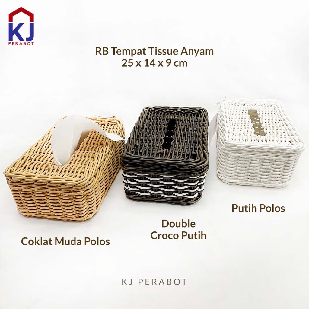KJ Perabot - Tempat Tisu Anyam