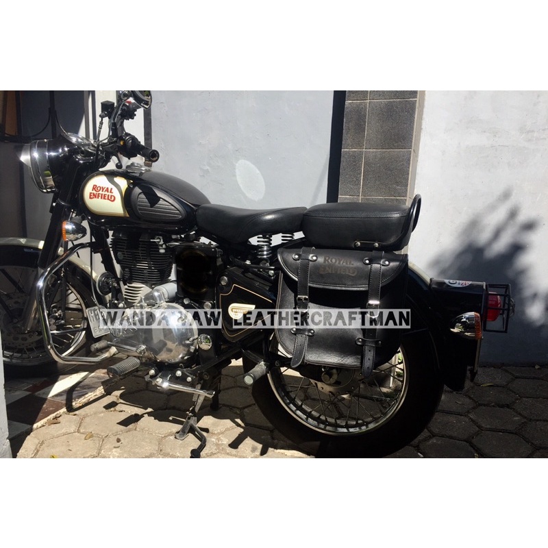 sadlebag royal enfield , sidebag royal enfield dan motor custom