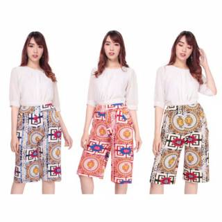  Celana  pendek Dea Kulot Batik  Jumbo  Wanita  Shopee Indonesia