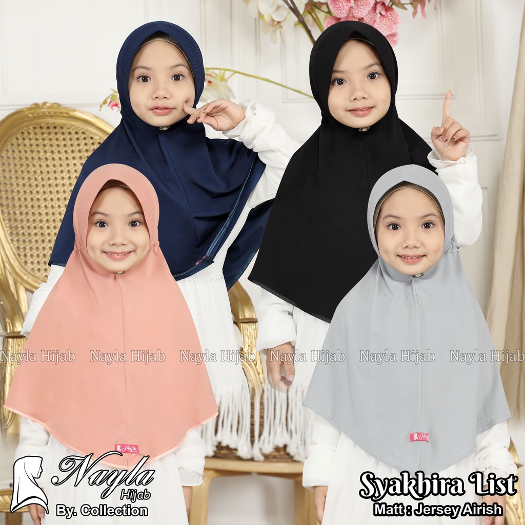 Kerudung Instan Anak Syakhira Serut By Nayla Hijab Jilbab Anak Jersey Airis Termurah Nayla Hija'b