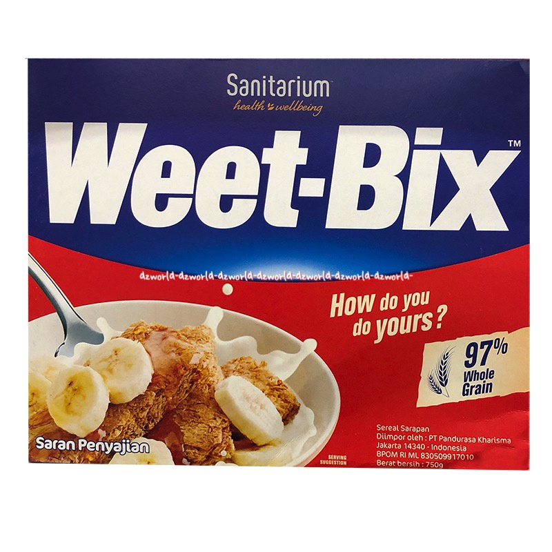 Sanitarium 750gr Weet Bix Aussie Sereal Sarapan Terbuat Dari Gandum Pilihan Cereal Sani Tarium