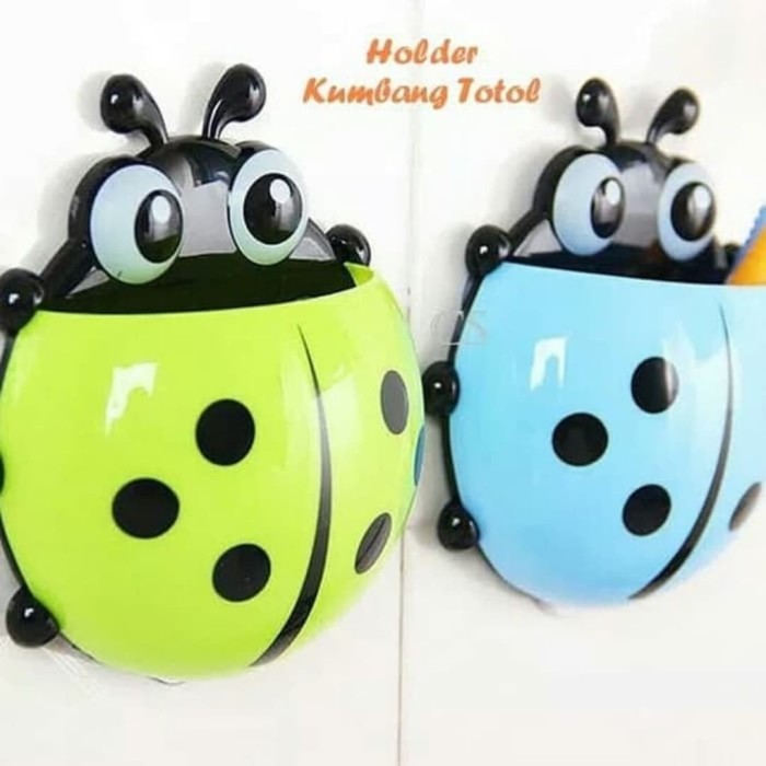 Tempat Sikat Gigi Kumbang Lady Bug Organizer Odol Tooth Brush Holder