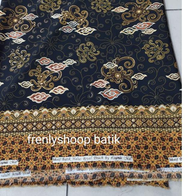 ◊ bahan batik meteran semi sutra halus / kain batik semi sutra Mega mendung ♢