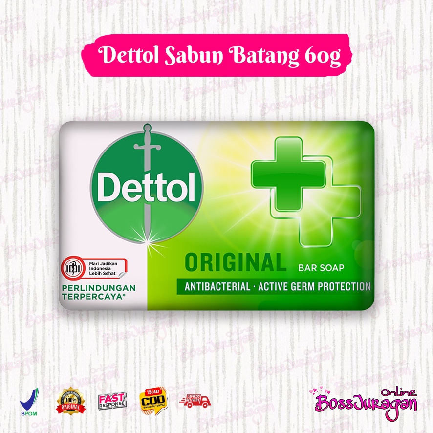 (BOSS) (60gr) Dettol sabun batang | bar soap 60gram