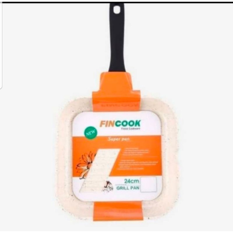 FINCOOK : SUPER PAN GRILL PAN / WAJAN PEMANGGANG 24 CM DCGP 2404 CB