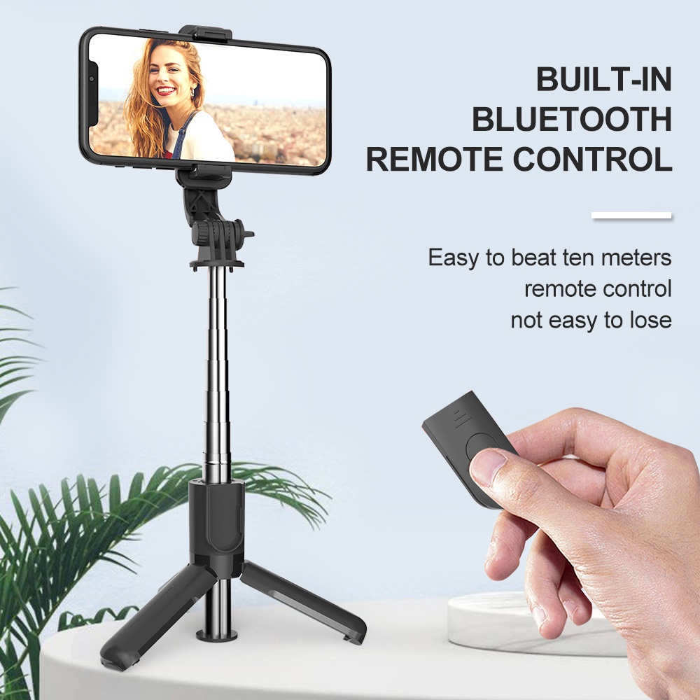 Tongsis tripod 3in1 bluetooth with remote shooter selfie stick tripod wireless tongsis wireless tongsis bluetooth