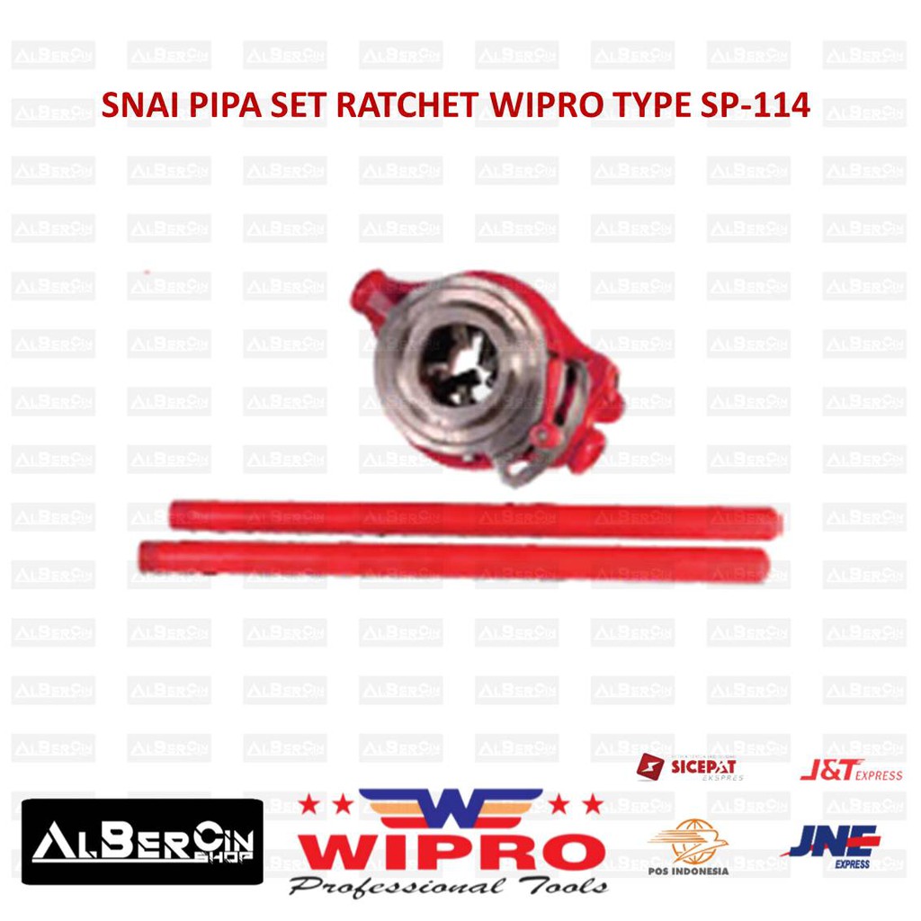 Snai Pipa Set Ratchet Size 1/2" inch - 2" inch WIPRO SP114LD