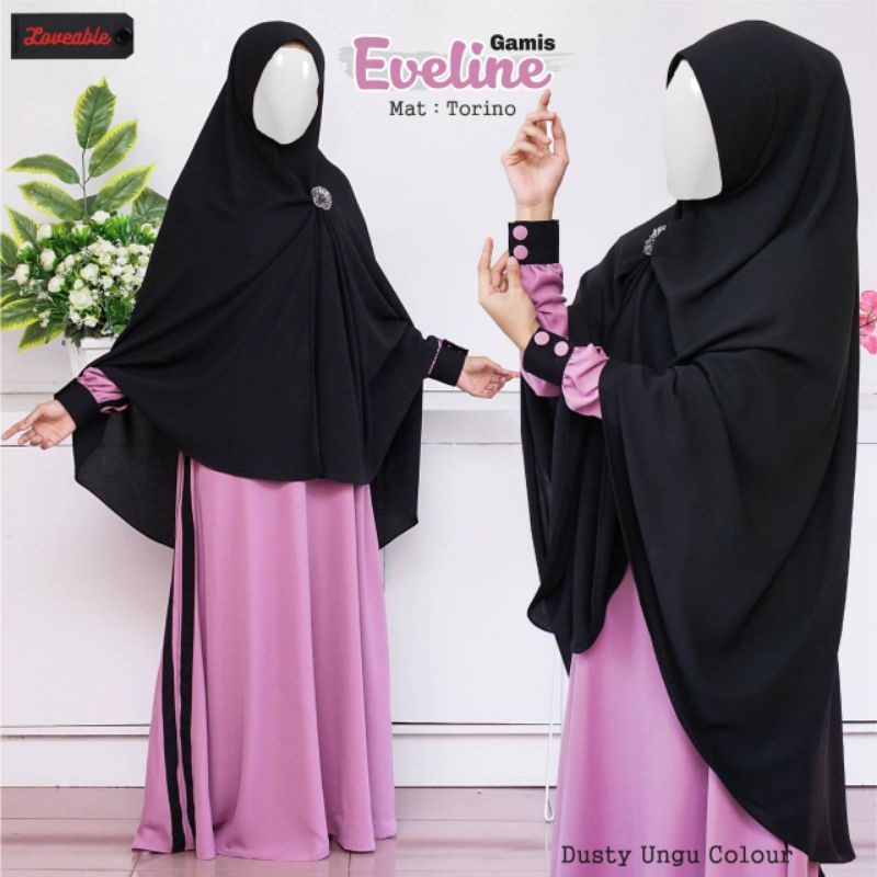 Gamis Terbaru Gamis Gamis Polos Gamis Syar'i Gamis Premium Gamis Dewasa Eveline By Loveable