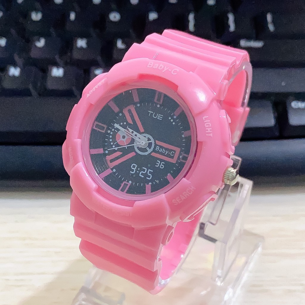 [✅COD] JAM TANGAN SPORT PRIA WANITA TALI RUBBER ANTI AIR ALL GENDER JAM WATER RESIST