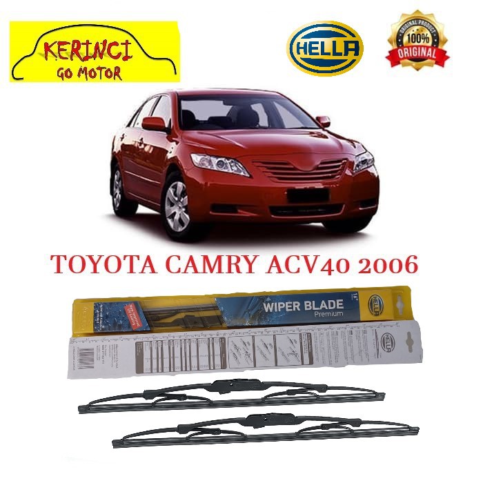 WIPER TOYOTA CAMRY ACV40 2006 HELLA PREMIUM 24&quot; &amp; 19&quot; SEPASANG