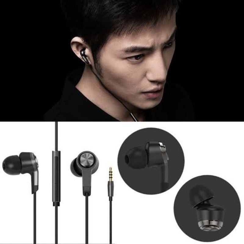 Headset Xiaomi Bass Stereo Earphone Xiaomi Redmi 8/ 8t/9/ 9t/ 9pro/ 10/ 10A/ 10C/Note 7 8 9 Poco M3/ X3 Pro