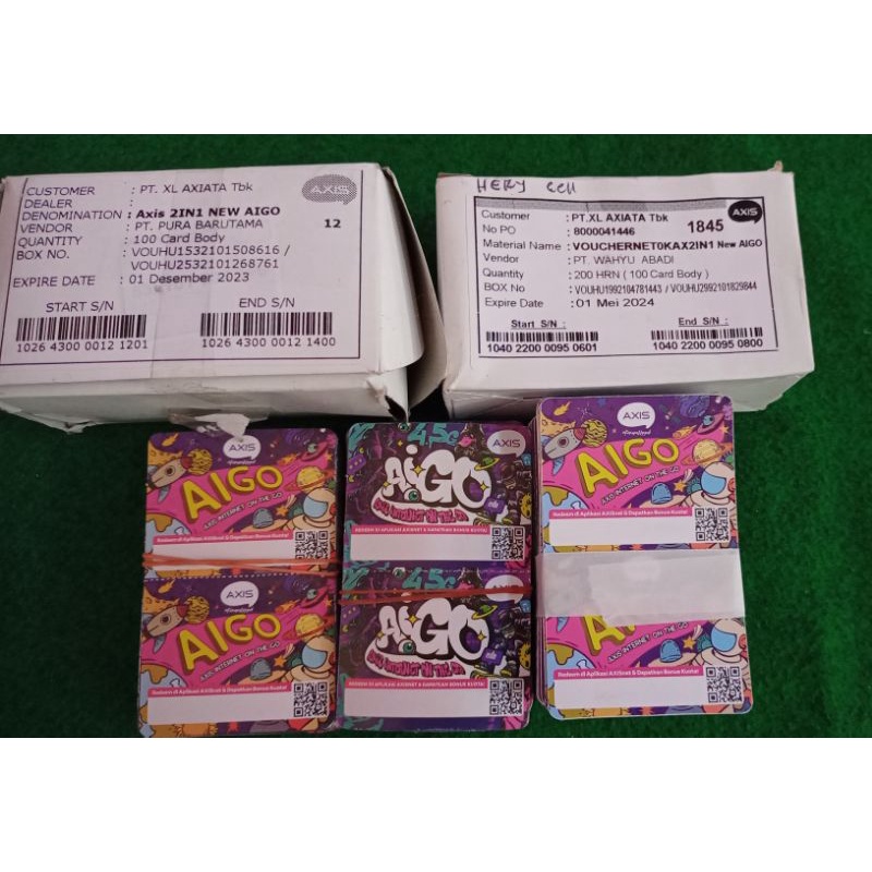 vocher Axis kosongan