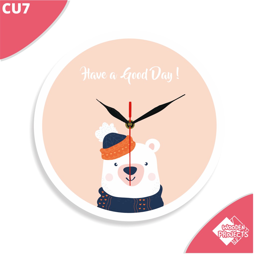 Wooden Projects Jam Dinding Scandinavian Kartun Lucu Quotes Have A