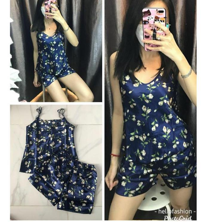 STELAN SEXY SATIN IMPORT/SET SATIN TANPA LENGAN/PIYAMA SATIN TALI 1 /GESER/PART 2 [DKL.15Jl22w]