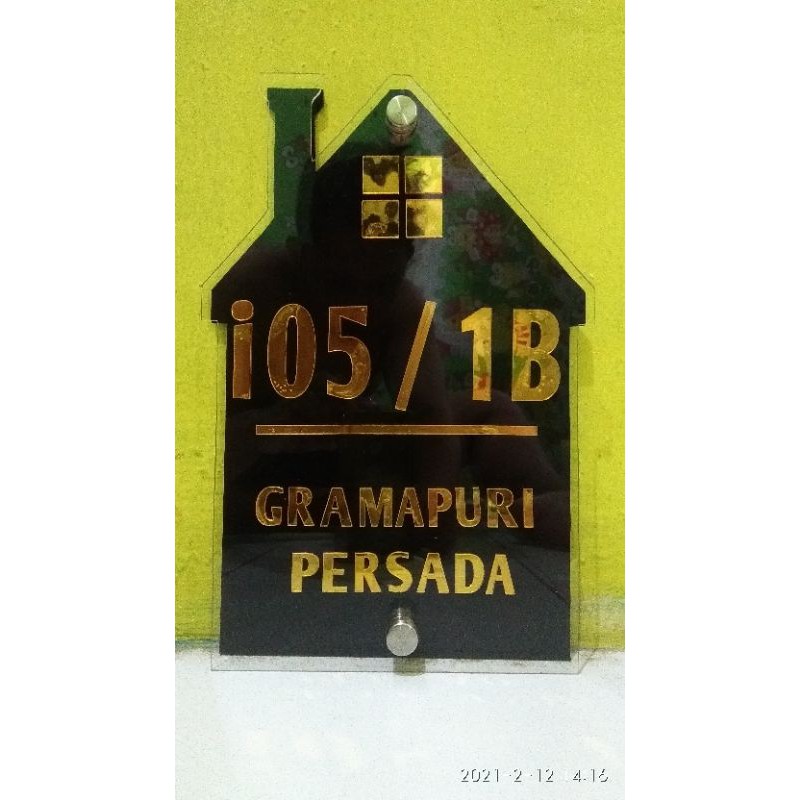 

papan alamat rumah