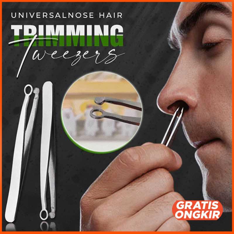 Pinset Bulu Hidung Nose Hair Tweezer Stainless Steel FS125