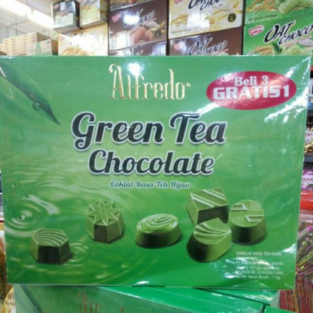 

(beli 3 gratia 1 )COKLAT ALFREDO GREEN TEA /110GR